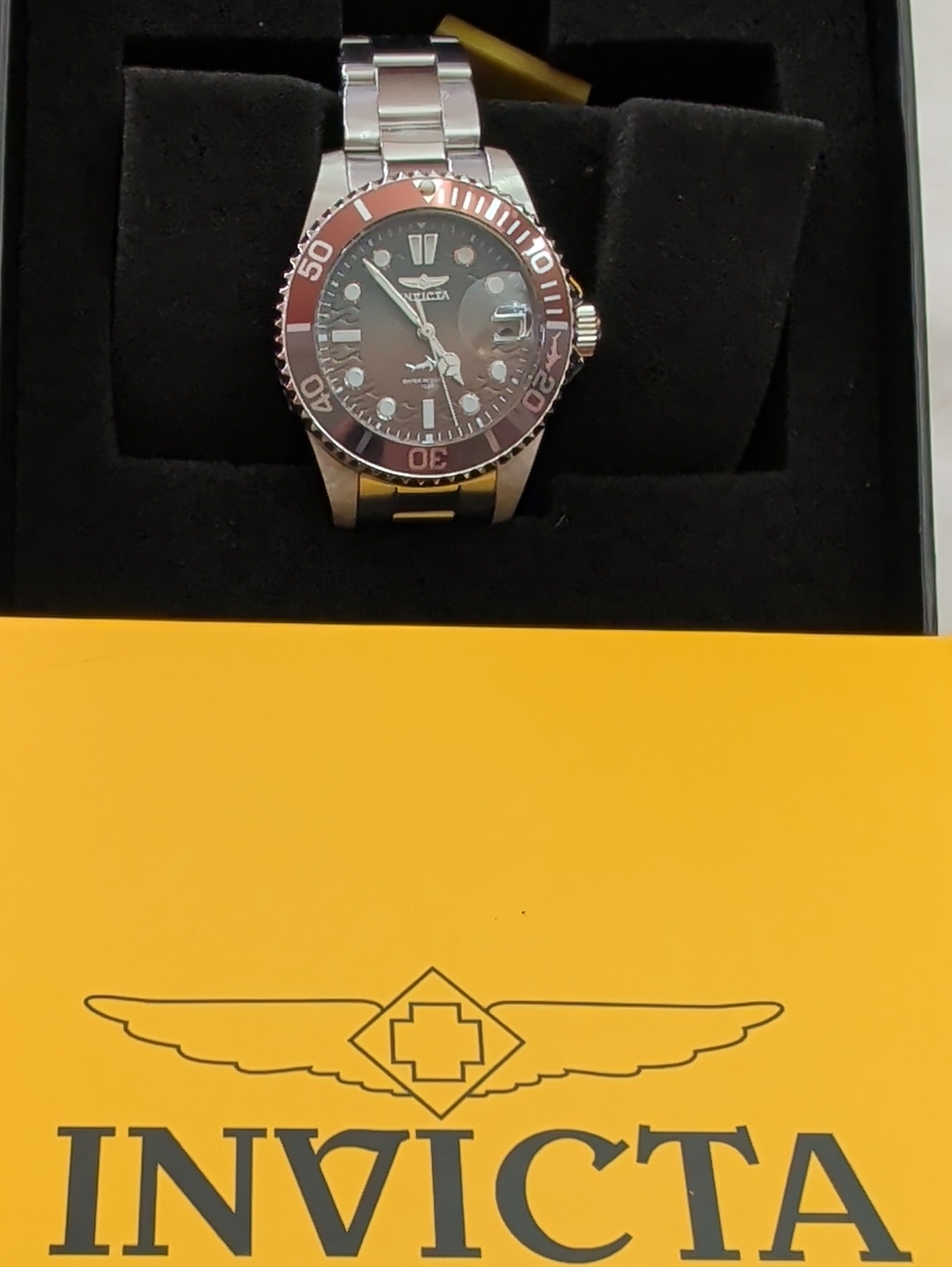 NWT Invicta Pro Diver 34mm Women’s Stainless Steel Watch – Brown Dial